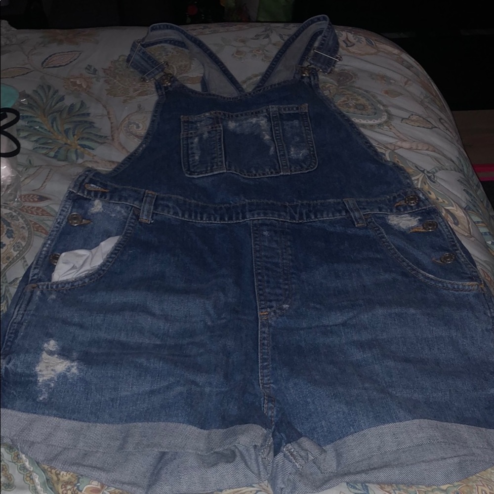 Moto Topshop Overall Shorts